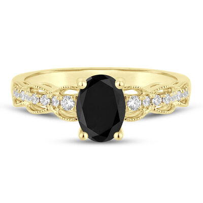 Zoe Black Diamond Engagement Ring in 14K Yellow Gold (1 5/8 ct. tw.)