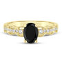 Zoe Black Diamond Engagement Ring in 14K Yellow Gold &#40;1 5/8 ct. tw.&#41;