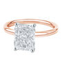 Lab Grown Diamond Radiant-Cut Solitaire Ring