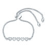 Diamond Heart Bolo Bracelet in Sterling Silver &#40;1/8 ct. tw.&#41;
