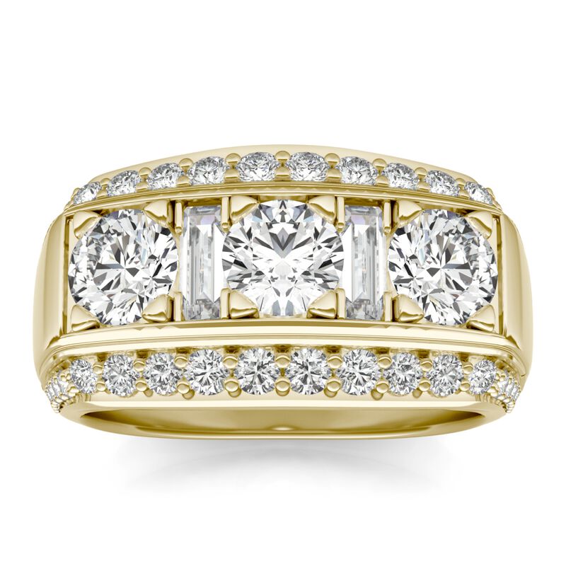 Men&#39;s Lab Grown Diamond and Diamond Ring in 14K Yellow Gold &#40;2 3/8 ct. tw.&#41;