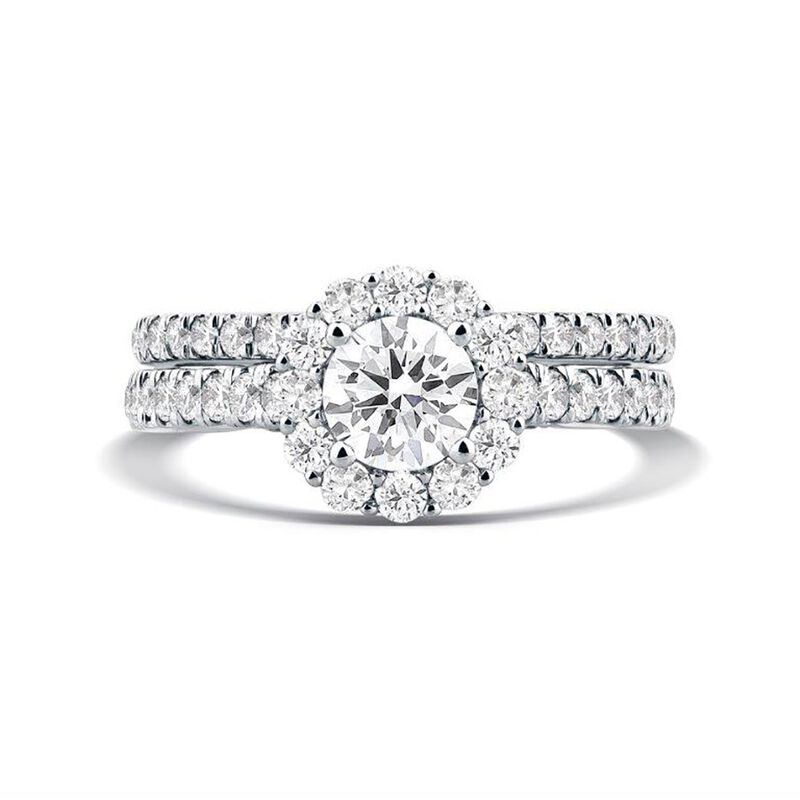 Joy Round Lab Grown Diamond Bridal Set in Platinum &#40;1 3/4 ct. tw.&#41;