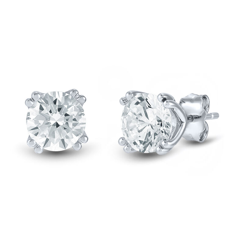 Lab Grown Diamond Stud Earrings in 14K White Gold &#40;2 ct. tw.&#41;