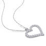 Moissanite Heart Pendant in Sterling Silver &#40;2 2/5 ct. tw.&#41;