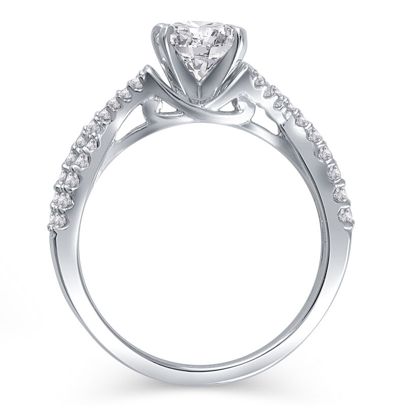 1/3 ct. tw. Diamond Semi-Mount Engagement Ring in 14K White Gold &#40;Setting Only&#41;