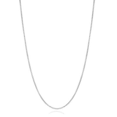 Adjustable Box Chain in Sterling Silver, 22