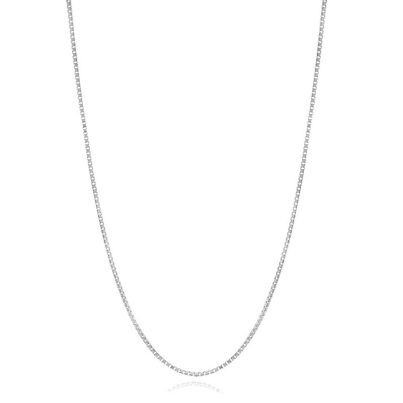 Adjustable Box Chain in Sterling Silver, 22&quot;