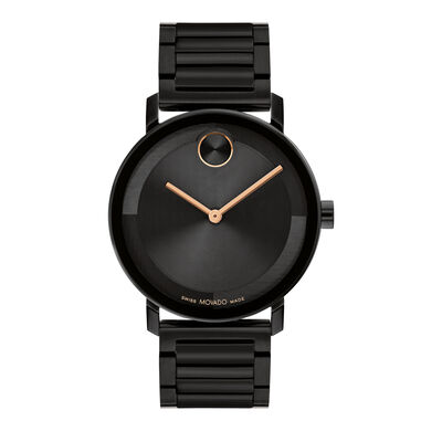 Evolution Men’s Dress Watch in Black Ion-Plated Stainless Steel