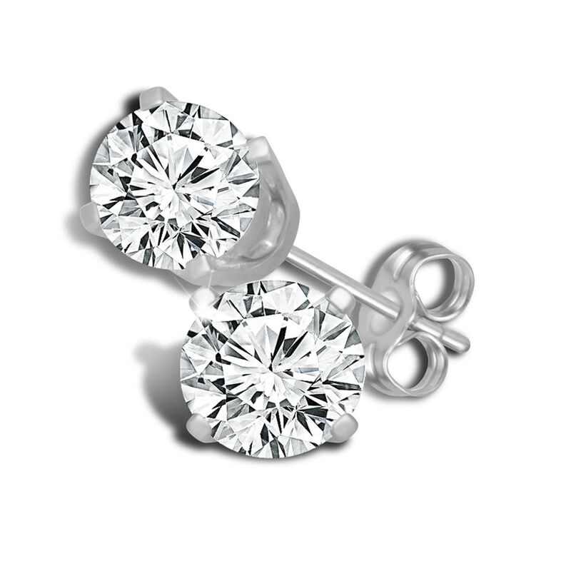 1/3 ct. tw. Diamond 4-Prong Stud Earrings in 14K White Gold
