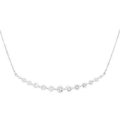 1 ct. tw. Diamond Bar Necklace in 10K White Gold