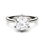Moissanite Solitaire Ring in 14K White Gold &#40;2 ct.&#41;