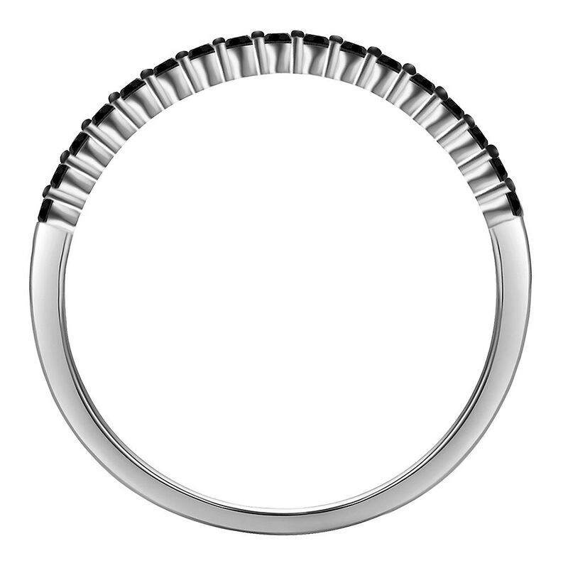 1/5 ct. tw. Black Diamond Stack Ring in 10K White Gold