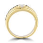 Men&rsquo;s Black &amp; White Diamond Ring in 10K Yellow Gold &#40;5/8 ct. tw.&#41;