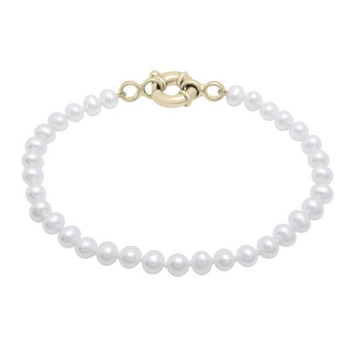 Pearl Bracelet with Vermeil Closure