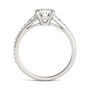 Lab-Created Moissanite Engagement Ring in 14K White Gold &#40;1 3/8 ct. tw.&#41;