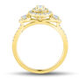 3/4 ct. tw. Oval-Shaped Halo Diamond Engagement Ring