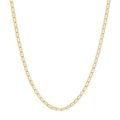 Men’s Solid Mariner Chain in 14K Yellow Gold, 1.75MM, 22”