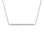 Diamond Accent Illusion Bar Necklace in Sterling Silver