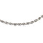 Solid Rope Chain Necklace in Sterling Silver, 22&rdquo;