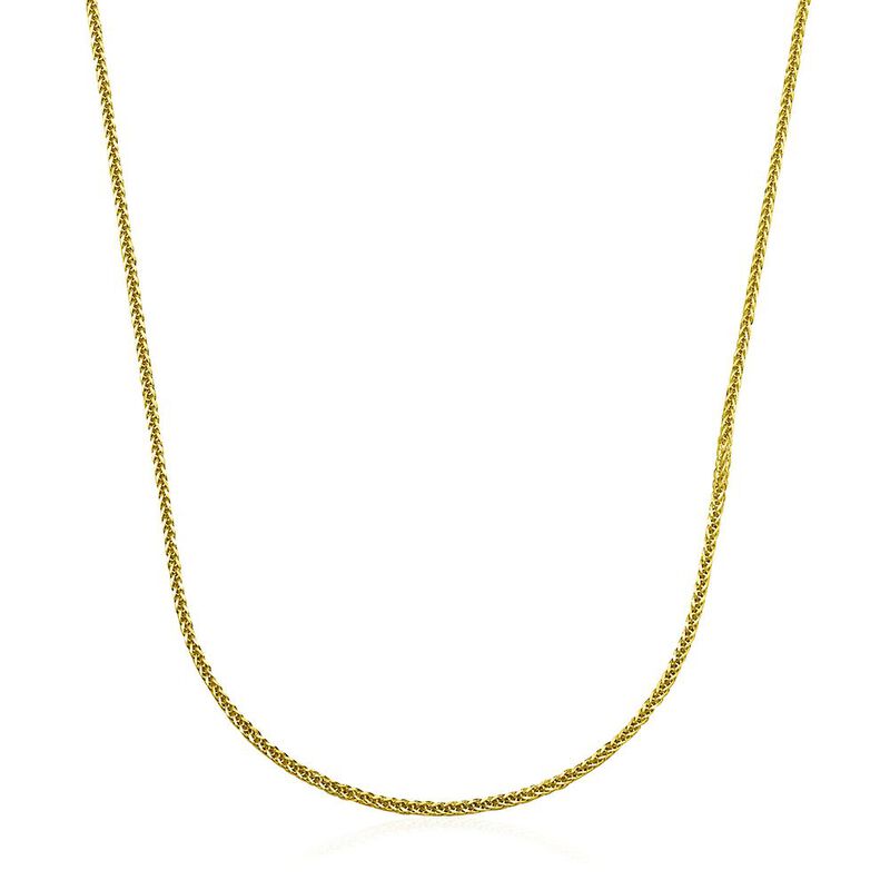 Square Dimensional Chain in 14K Yellow Gold, 18&quot;