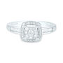Diamond Composite Engagement Ring in 10K White Gold &#40;3/8 ct. tw.&#41;