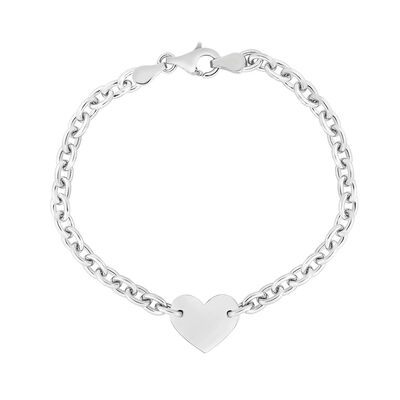 Heart Bracelet in Sterling Silver