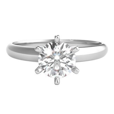 1 ct. tw. Prima Diamond Solitaire Engagement Ring in 14K White Gold
