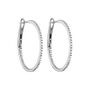 1/2 ct. tw. Diamond Inside-Out Hoop Earrings in 10K White Gold