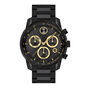 Verso Men&rsquo;s Watch in Black Ion-Plated Stainless Steel, 44MM