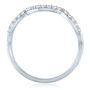 Diamond Scalloped Stack Band in 10K White Gold &#40;1/7 ct. tw.&#41;