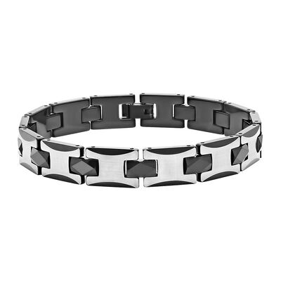 Men's Bracelet in Tungsten & Stainless Steel