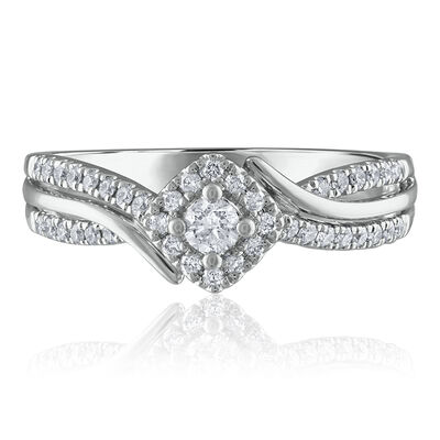 Diamond Promise Ring in 14K White Gold (1/3 ct. tw.)