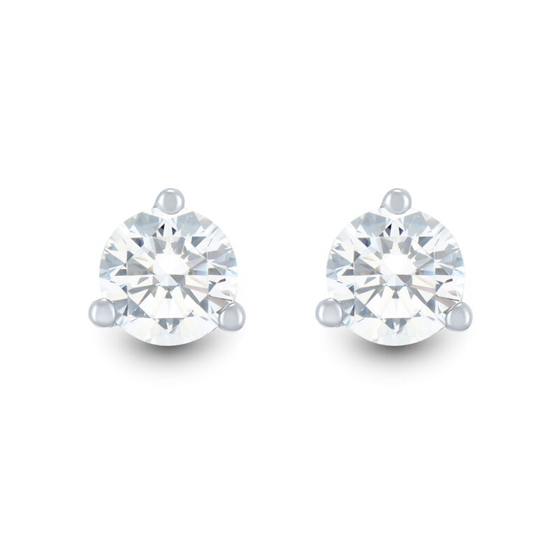 Lab Grown Diamond Stud Earrings in 10K White Gold &#40;5/8 ct. tw.&#41;