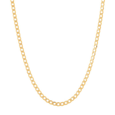 Velvet Curb Chain in 14K Yellow Gold 1.45MM, 18”