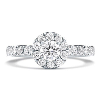 Eden Round Lab Grown Diamond Engagement Ring in Platinum (1 1/4 ct. tw.)