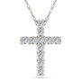 Diamond Cross Pendant in 14K Gold &#40;1/10 ct. tw.&#41;