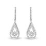 Diamond Double Drop Dangle Earring in 10K White Gold &#40;1/3 ct. tw.&#41;