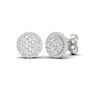 Lab Grown Diamond Halo Earrings in 14K White Gold &#40;3/4 ct. tw.&#41;