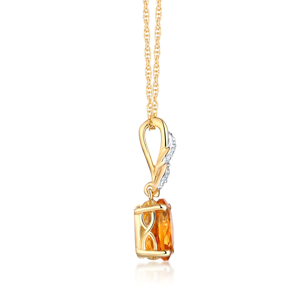 Parle Yellow Gold Citrine Necklace NPF361C2XC | Cravens & Lewis Jewelers |  Georgetown, KY