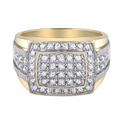 Men's 1 1/2 ct. tw. Diamond Ring in 10K Yellow Gold