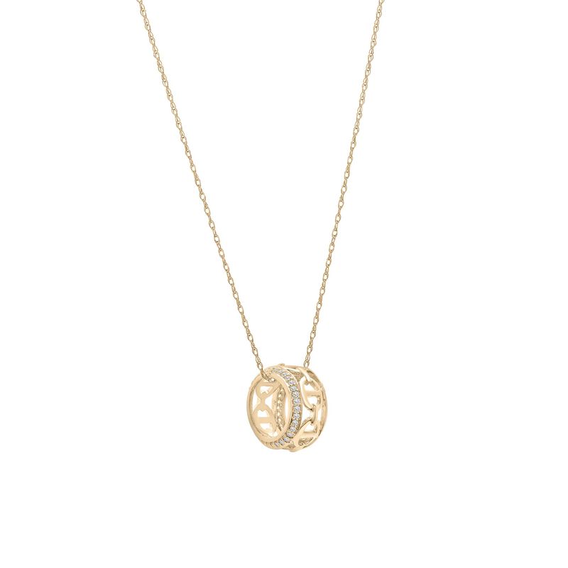 Cool #1 Bartender Gold Charm Pendant – 10K Yellow Gold With Mini Glass Cups