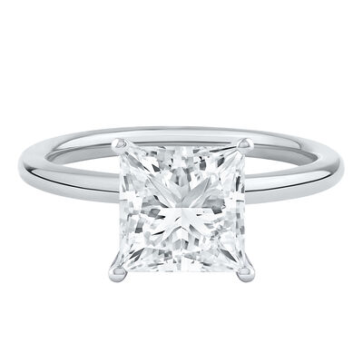 Lab Grown Diamond Princess-Cut Solitaire Engagement Ring in 14K Gold (2 ct.)