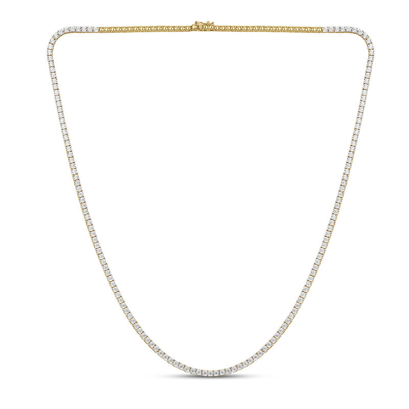 Diamond Tennis Necklace in 10K Yellow and White Gold, 22&rdquo; &#40;3 ct. tw.&#41;