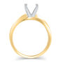 Open Single Twist Semi-Mount Engagement Ring in 14K Yellow Gold &#40;Setting Only&#41;