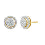 Round Diamond Cluster Stud Earrings in 14K Yellow Gold &#40;1/2 ct. tw.&#41;