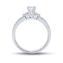 Princess-Cut Diamond Engagement Ring in 14K White Gold &#40;1/2 ct. tw.&#41;