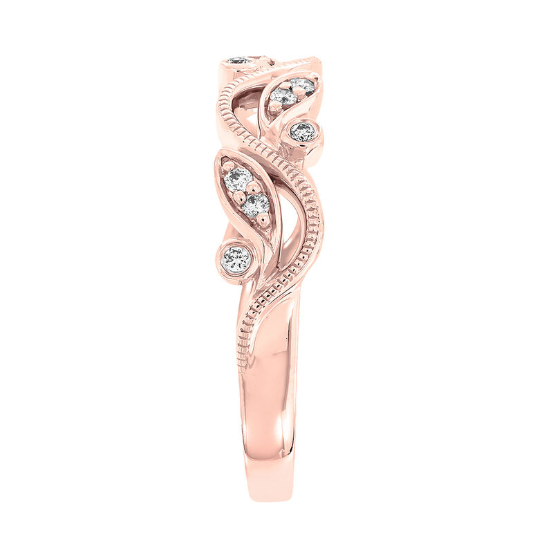 Vine Ring with Diamonds in 10K Rose Gold &#40;1/8 ct. tw.&#41;