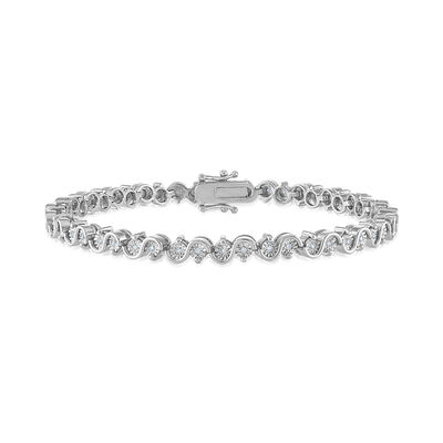 Diamond Bracelet in Sterling Silver (1/4 ct. tw.)