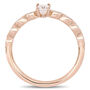 Emerald-Cut Morganite Ring in 10K Rose Gold