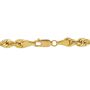 Men&#39;s Hollow Glitter Rope Chain in 14K Yellow Gold